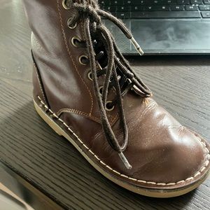 Brown booties